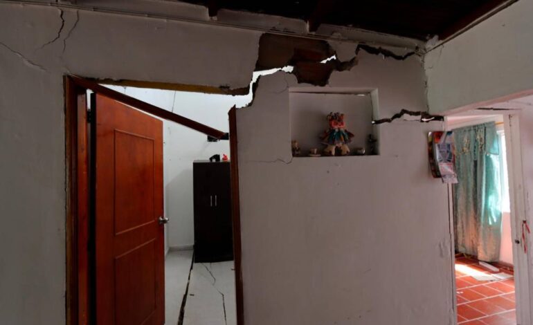  Bucaramanga amaneció con más de 45 casas con grietas