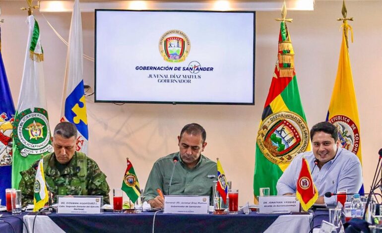 Gobernador de Santander se comprometió con la seguridad en el Magdalena Medio
